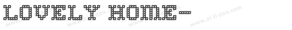 lovely home字体转换